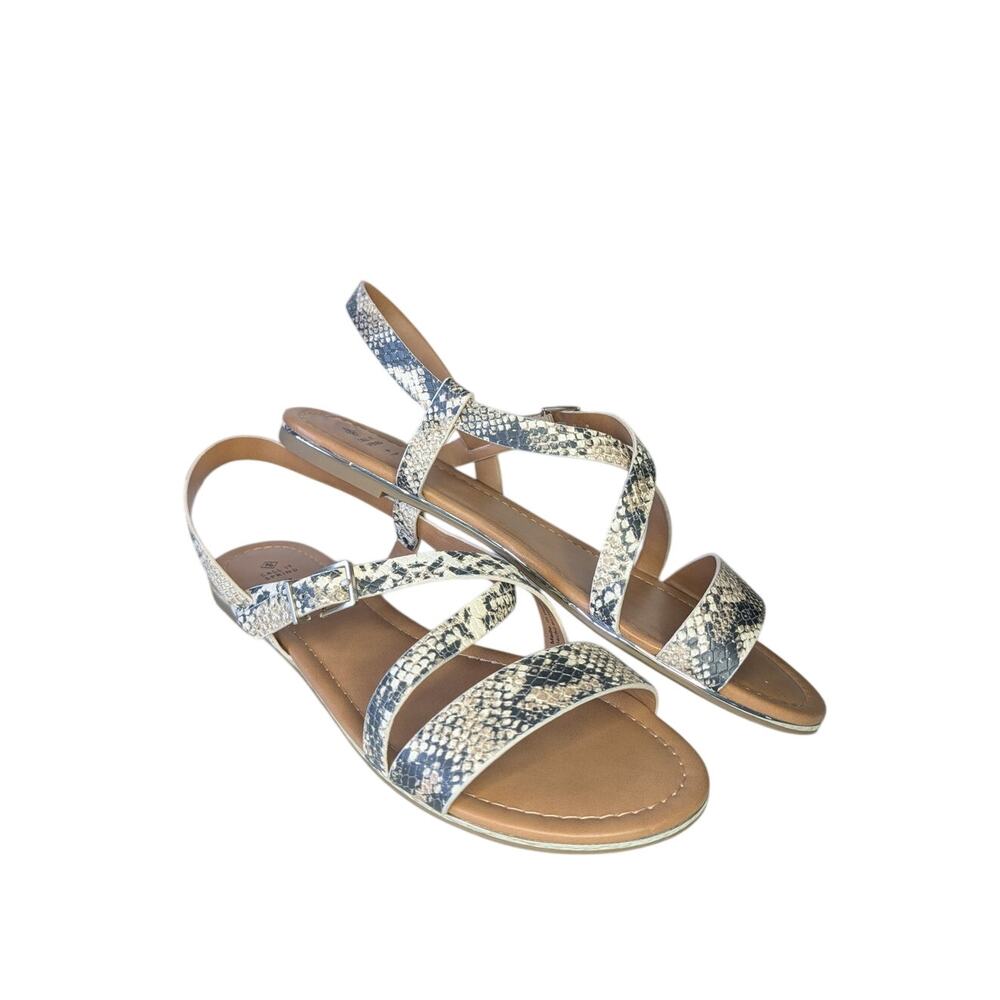 NIB Call It Spring Veagan Snake Print Sandals W 10